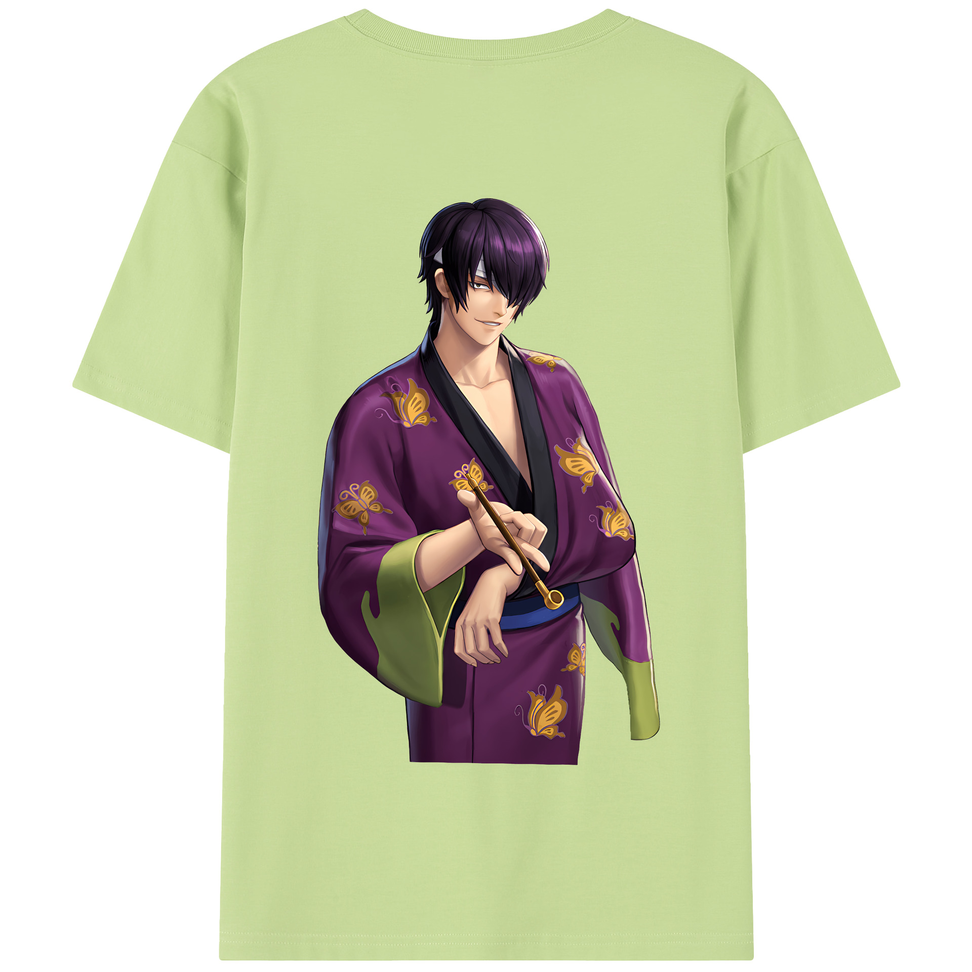 （画像用） ぎんたま 坂田銀時（さかたぎんとき） 神楽 志村新八（しむら しんぱち） GINTAMA Sakata Gintoki Kagura Shimura Shinpachi 綿100％半袖Tシャツ（背面プリント）
